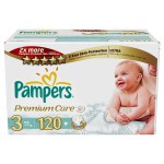 Подгузники, Pampers (Памперс) 4-9 кг р. 3 №120 премиум миди