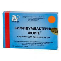 Бифидумбактерин форте, пор. д/приема внутрь 50 млн КОЕ/пакет 5 доз 0.85 г №30 пакеты