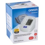 Тонометр автоматический, Omron (Омрон) 711 арт. HEM-8712-CM2 на плечо с адаптером и веерообразной манжетой СМ 22-32 см